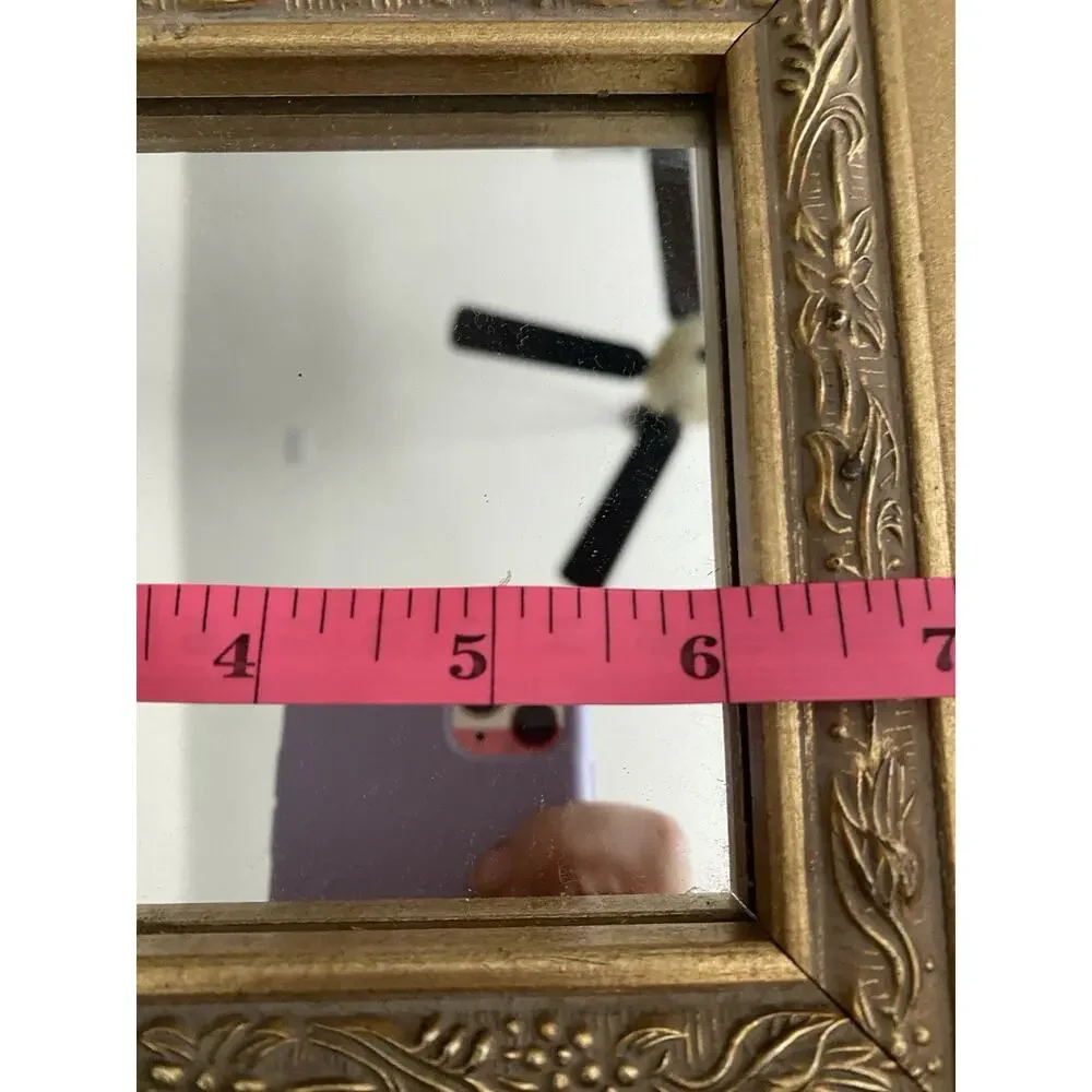 Gold Florentine Wall Mirror Ornate Vintage Accent 9x11 Hollywood Regency Pier 1